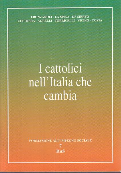 I Cattolici Nell'italia Che Cambia - copertina