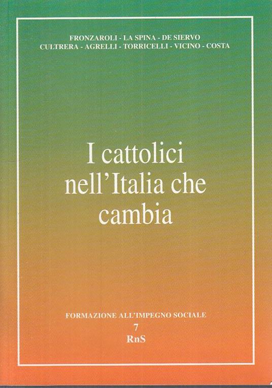 I Cattolici Nell'italia Che Cambia - copertina