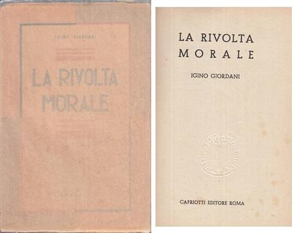 La Rivolta Morale - Igino Giordani - copertina