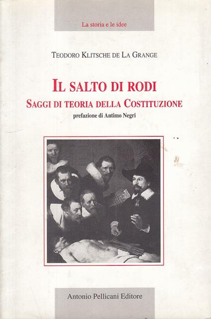 Il Salto Di Rodi Saggi - copertina