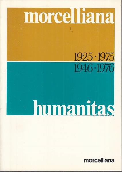 1925/1975 1946/1976 Humanitas - copertina