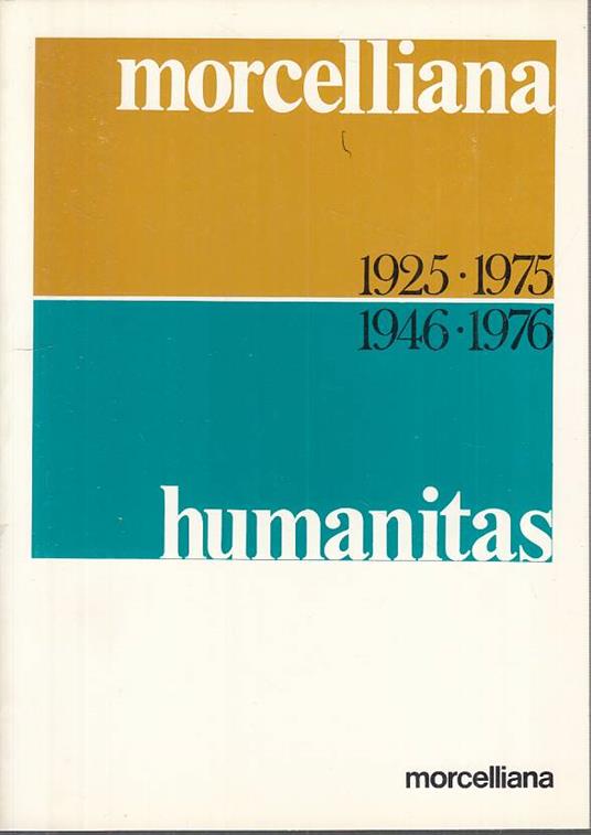 1925/1975 1946/1976 Humanitas - copertina