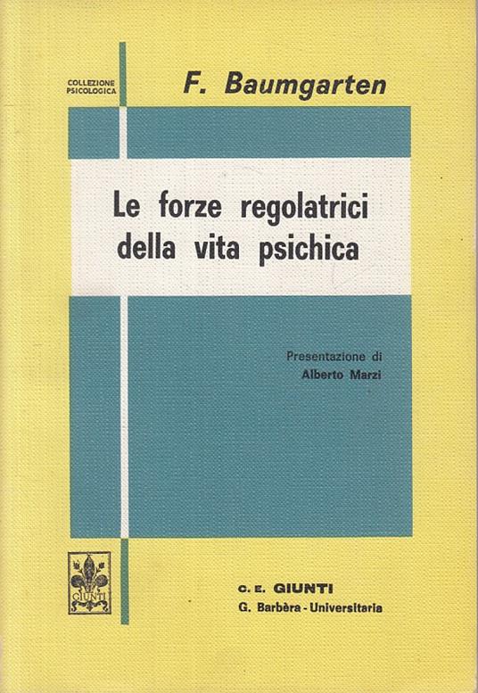 Forze Regolatrici Vita Psichica - Franziska Baumgarten - copertina