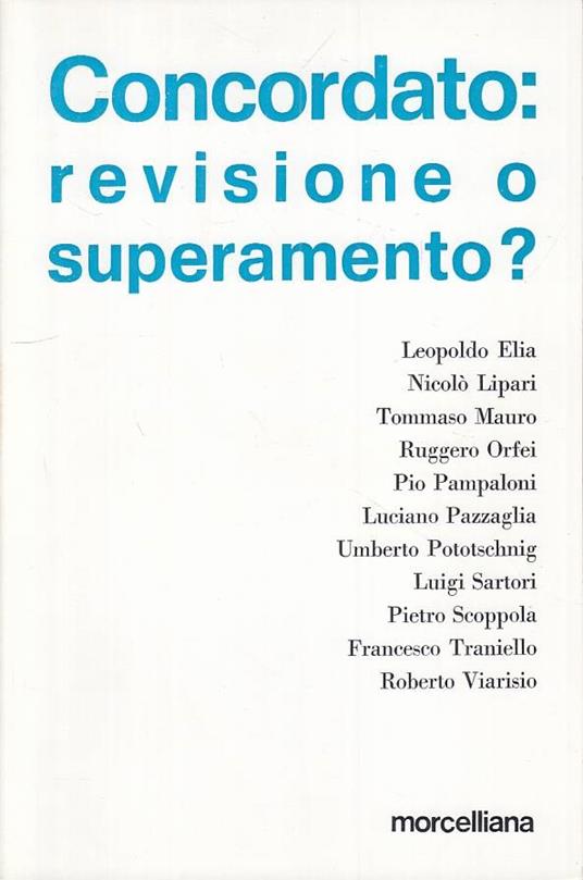 Concordato: Revisione O Superamento? - copertina