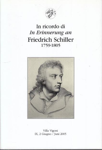 Friedrich Schiller 1759/1805 - copertina
