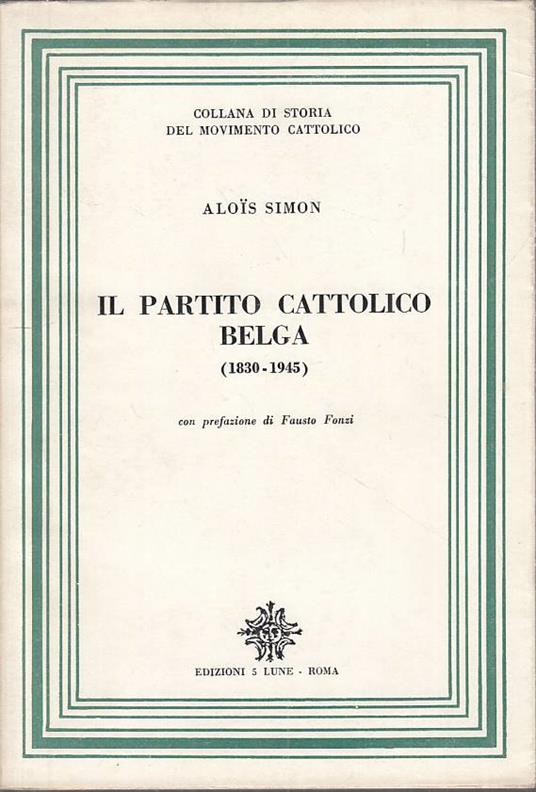 Il Partito Cattolico Belga - copertina