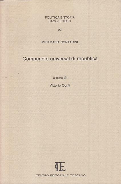 Compendio Universal Di Republica - copertina