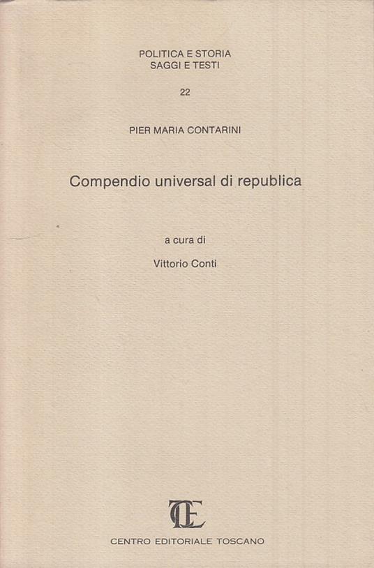 Compendio Universal Di Republica - copertina