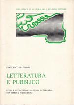 Letteratura E Pubblico