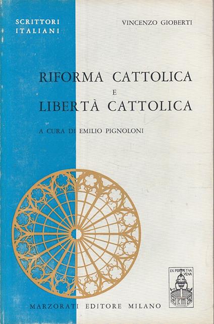 Riforma Libertà Cattolica - Vincenzo Gioberti - copertina