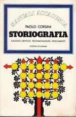 Storiografia Saggio Critico