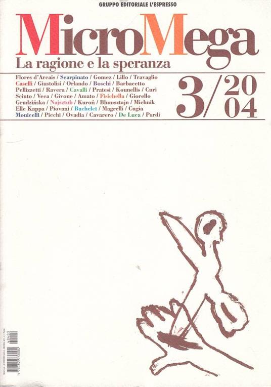 Micromega 3/2004 La Ragione E La Speranza - copertina