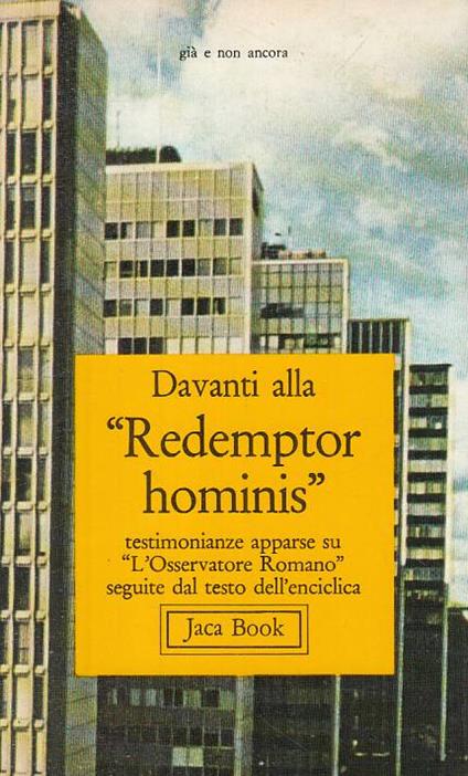 Davanti Al "Redemptor Hominis" - copertina
