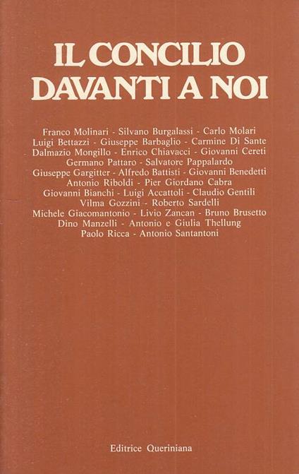 Il Concilio Davanti A Noi - copertina