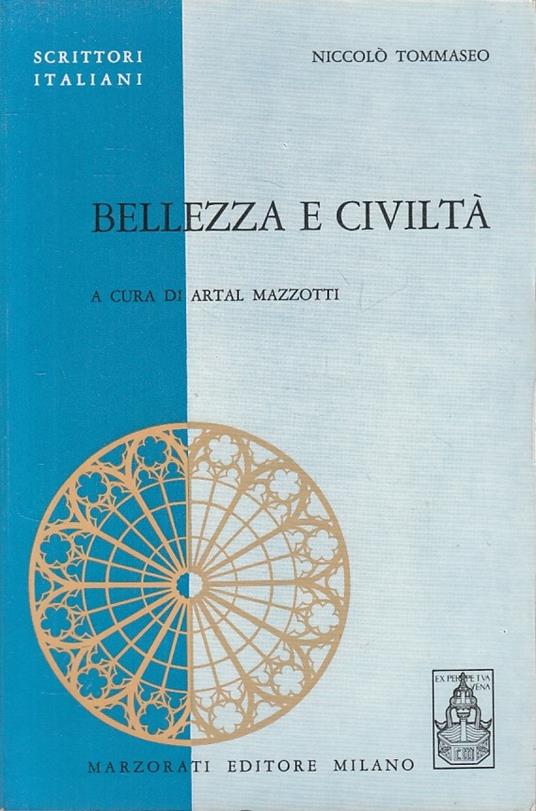 Bellezza E Civiltà - Niccolò Tommaseo - copertina