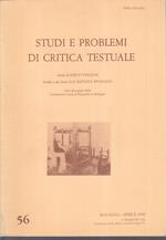 Studi E Problemi Di Critica Testuale N.56