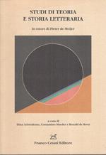 Studi Di Teoria E Storia Letteraria
