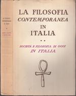 La Filosofia Contemporanea In Italia Società Oggi- Arethusa- 1958- B- Xfs55