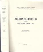 Archivio Storico Per Le Province Parmensi Quarta Serie
