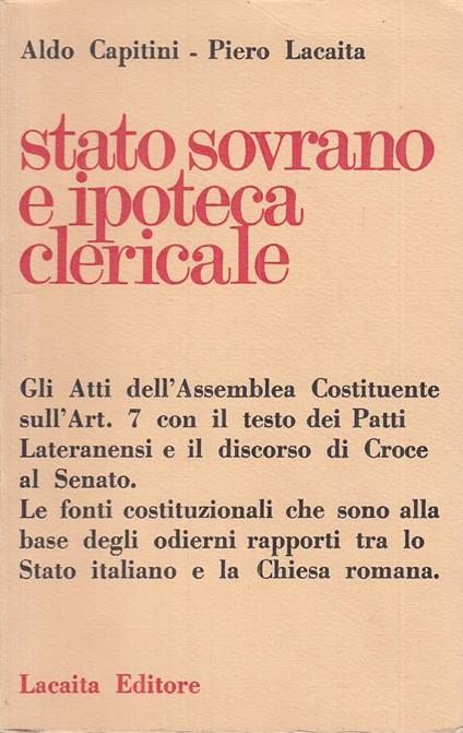 Stato Sovrano E Ipoteca Clericale - copertina
