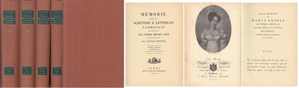 Memorie Scrittori E Letterati Parmigiani 4 Volumi - copertina