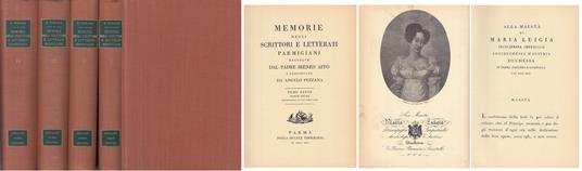 Memorie Scrittori E Letterati Parmigiani 4 Volumi - copertina