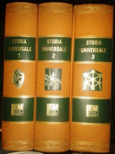 Storia Universale 3 Volumi Opera Completa - Enrico Melchiori - copertina