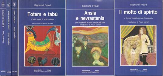 Lotto 3 Libri Totem Tabù Ansia Spirito- Freud- Newton - Sigmund Freud - copertina