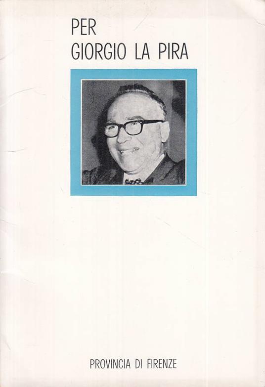 Per Giorgio La Pira - copertina