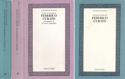 Studi In Onore Di Federico Curato 2 Voll - copertina