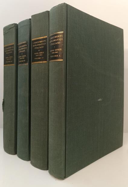 I Documenti Diplomatici Italiani Nona Serie 1939/1943 I/Iv - copertina