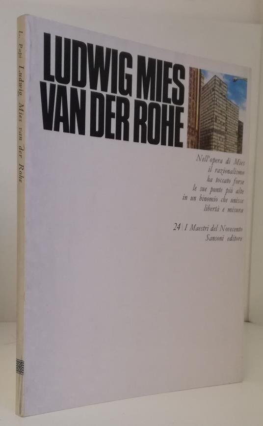 I Maestri Del Novecento 24 Ludwig Mies Van Der Rohe- Sansoni- 1970- B- Yfs83 - copertina
