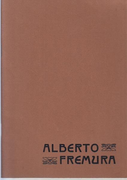 Alberto Fremura Catalogo - copertina