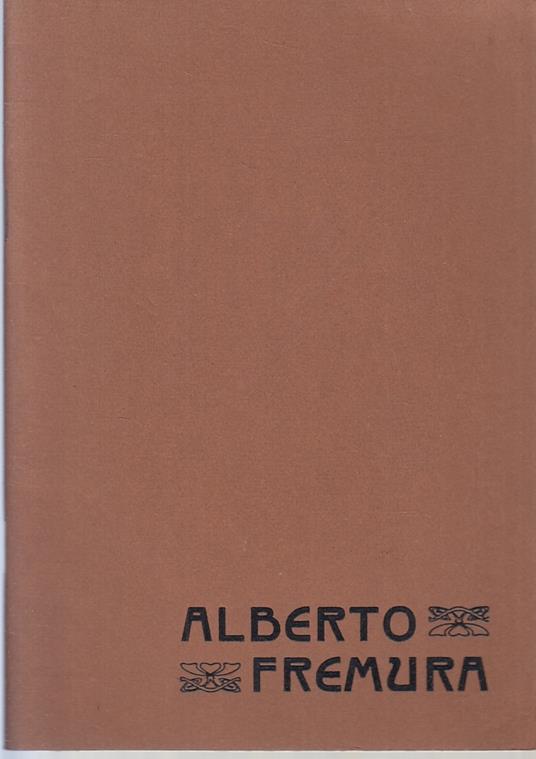 Alberto Fremura Catalogo - copertina