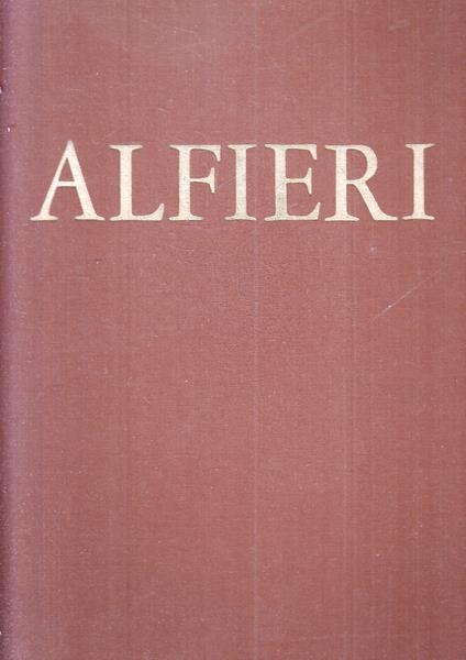 Alfieri Opere - Domenico Cara - copertina
