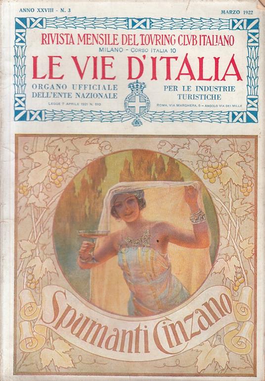 Le Vie D'italia Rivista Mensile Anno Xxviii N.3 - copertina