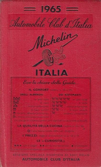 Automobile Club D'italia Michelin Guida - copertina