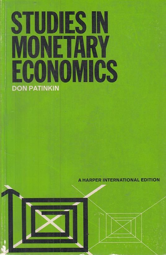 Studies In Monetary Economics - copertina