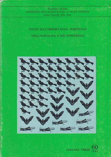 Studi Importanza Forestale Avifauna E Pipistrelli - copertina