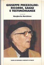 Giuseppe Prezzolini Ricordi Saggi E Testimonianze