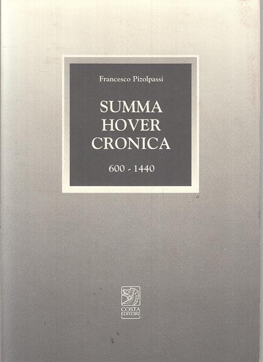 Summa Hover Cronica 600/1440- Francesco Pizolpassi- Costa - copertina