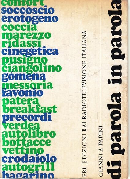 Di Parola In Parola - Gianni A. Papini - copertina