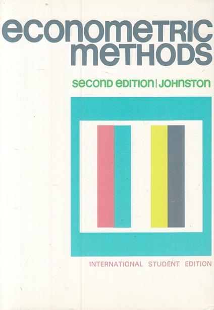 Econometric Methods In English - copertina