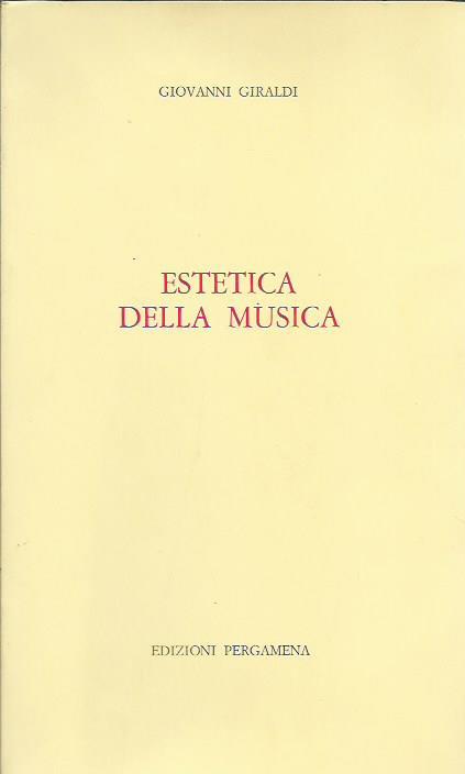 Estetica della musica - Giovanni Giraldi - copertina