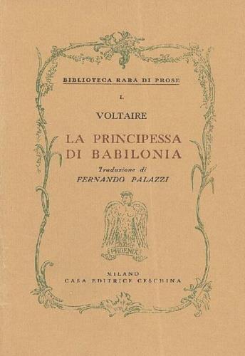 principessa di Babilonia - Voltaire - copertina