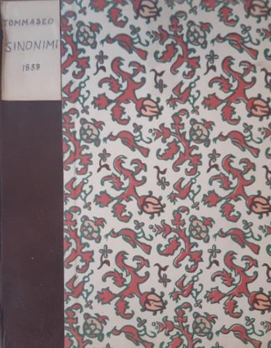 Nuovo dizionario dei sinonimi della lingua italiana - Niccolò Tommaseo - copertina