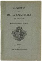 Annuario Della Regia Università Di Modena - Anno Accademico 1918-1919. - Ferraguti, - 1919