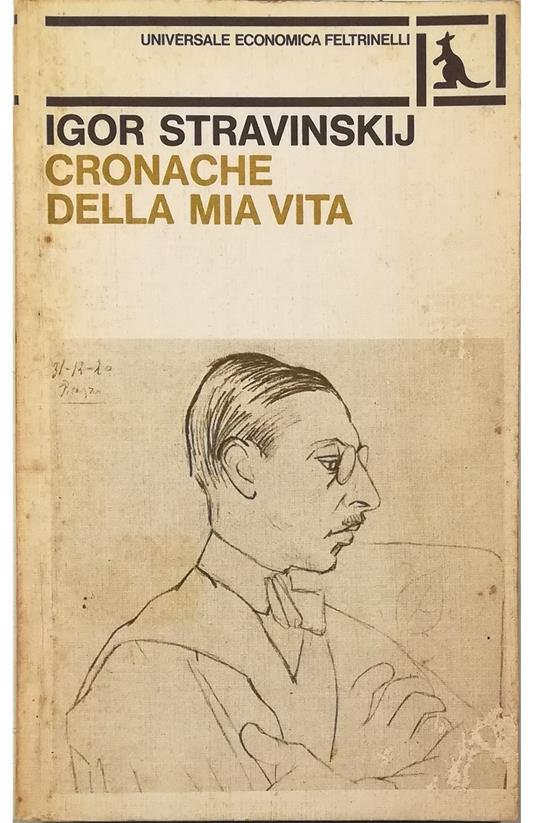 Cronache della mia vita - Igor Stravinskij - copertina