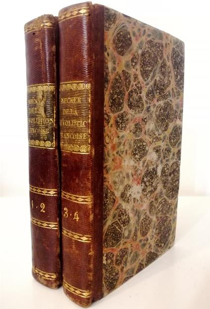 De la Révolution françoise - completo in 4 tomi rilegati in 2 volumi - copertina