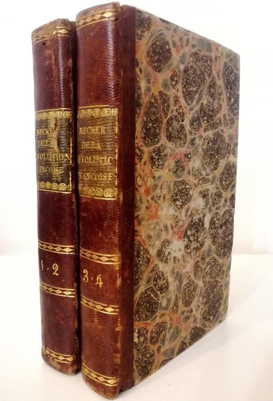 De la Révolution françoise - completo in 4 tomi rilegati in 2 volumi - copertina